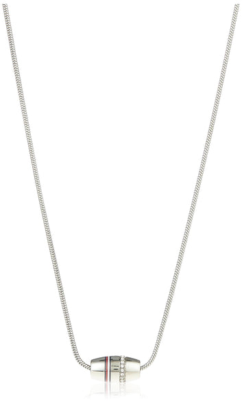Tommy Hilfiger Jewelry Women Stainless Steel Pendant Necklace Embellished With Crystals - 2780616, One Size, Steel, No Gemstone