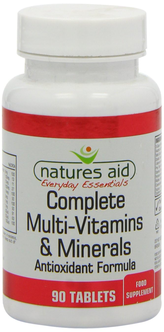 Natures Aid Complete Multi-Vitamins & Minerals, 90 Tablets