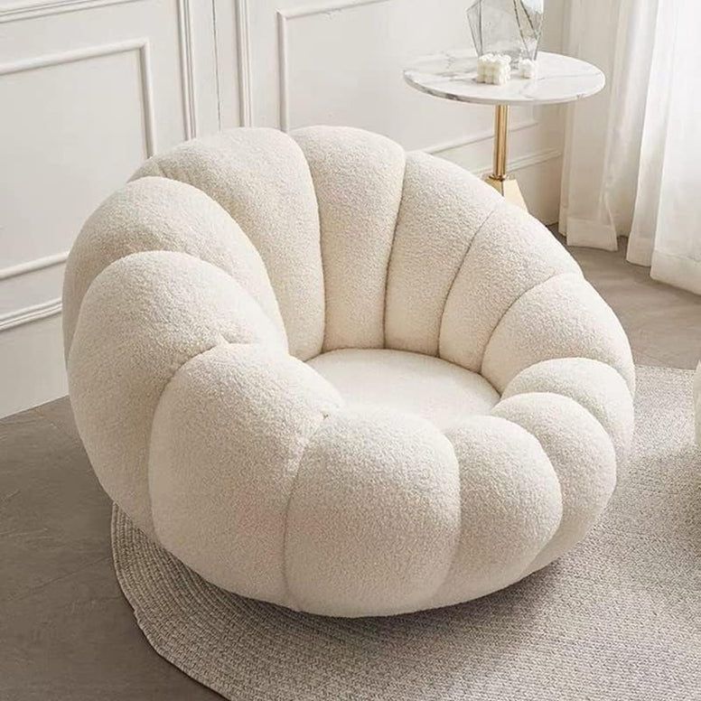 Maple Home Decoration Lamb Fleece Sofa Set Modern Nordic Flower Minimalist Style Sofa For Living Room Cafe Hotel Shop Home Furniture (White Three Seater 180cm)