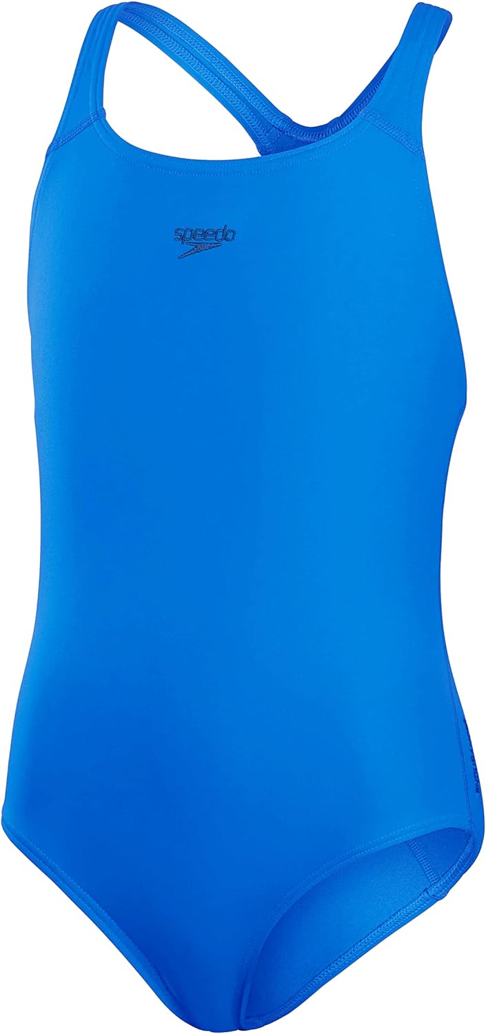 Speedo ECO Endurance+ Medallist Swimsuit, Comfortable, Stylish Design, Extra Flexibility, Junior Girls