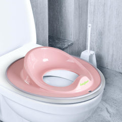 Baybee TinyTrek Potty Seat for Kids Toilet Seat | Baby Potty Training Seat Chair, Fits Round & Oval Toilets, Non-Slip with Splash Guard Seat for 1-8 Years Kids Boys Girls (Pink)