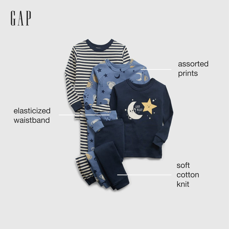 GAP baby-girls Tg Dot Stp Lj 2pk Pajama Set 3 Y