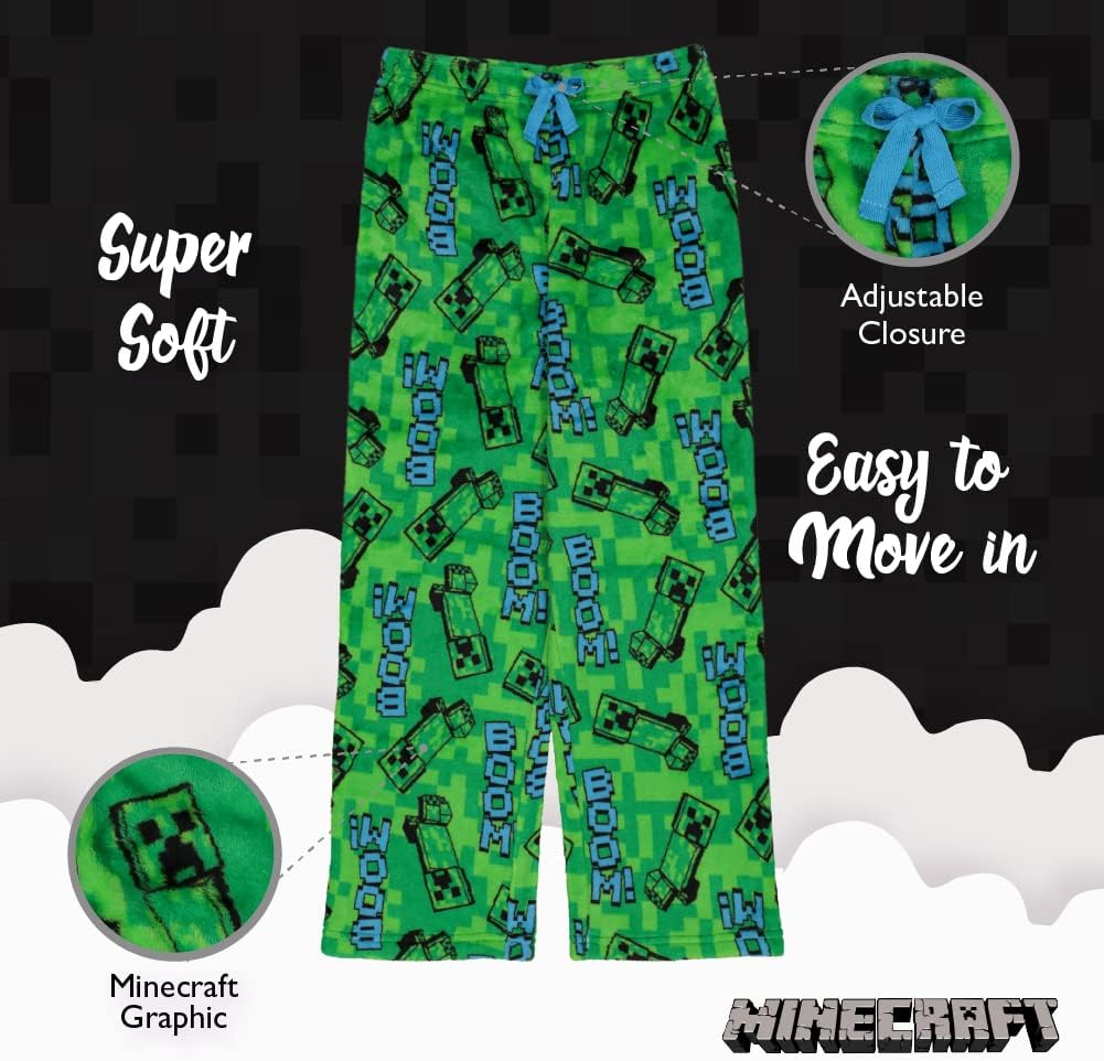 Minecraft boys Pajama Bottoms Pajama Bottom (pack of 6) 8 Years