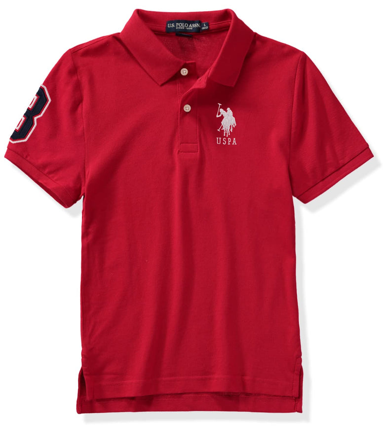 U.S. Polo Assn. Boys' Classic Polo Shirt, Multi (10-12 Boys)