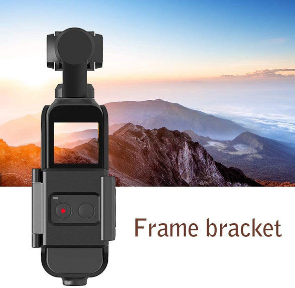 Action Mount for DJI Osmo Pocket, Tripod and Action GoPro Mount Stand Bracket, Tripod Mount Accessories Expansion Protective Frame with Quick-Release Design for DJI Pocket 2, for Action Cam Mount