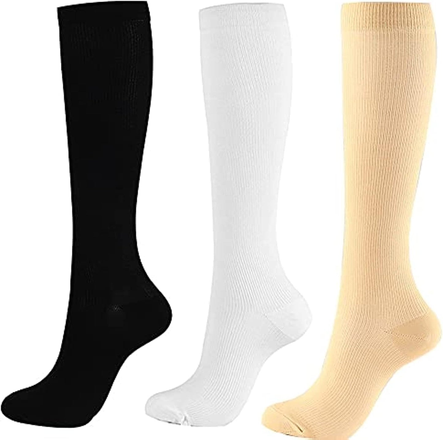 Compression Socks Women Base Layers & Compression Socks for Outdoor Sports 3Pairs