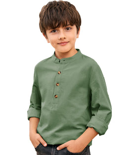 Toddler Boys Henley Shirts Long Sleeve Pure Cotton Summer Beach Tops Lightweight T Shirt for Kids