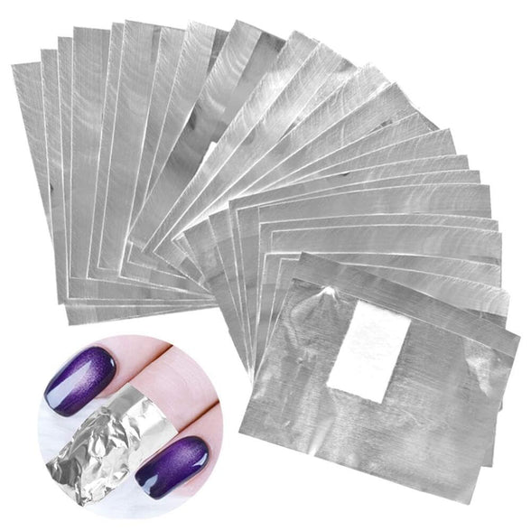 Goodern 200Pcs Nail Polish Remover Pads,Full Cover Nail Cleaner Pads Nail Foil Remove Wraps with Attached Lint Pad,Nail Polish Remover Gel Nail Polish Remover Foil Nail Wraps for Removing Nail Polish