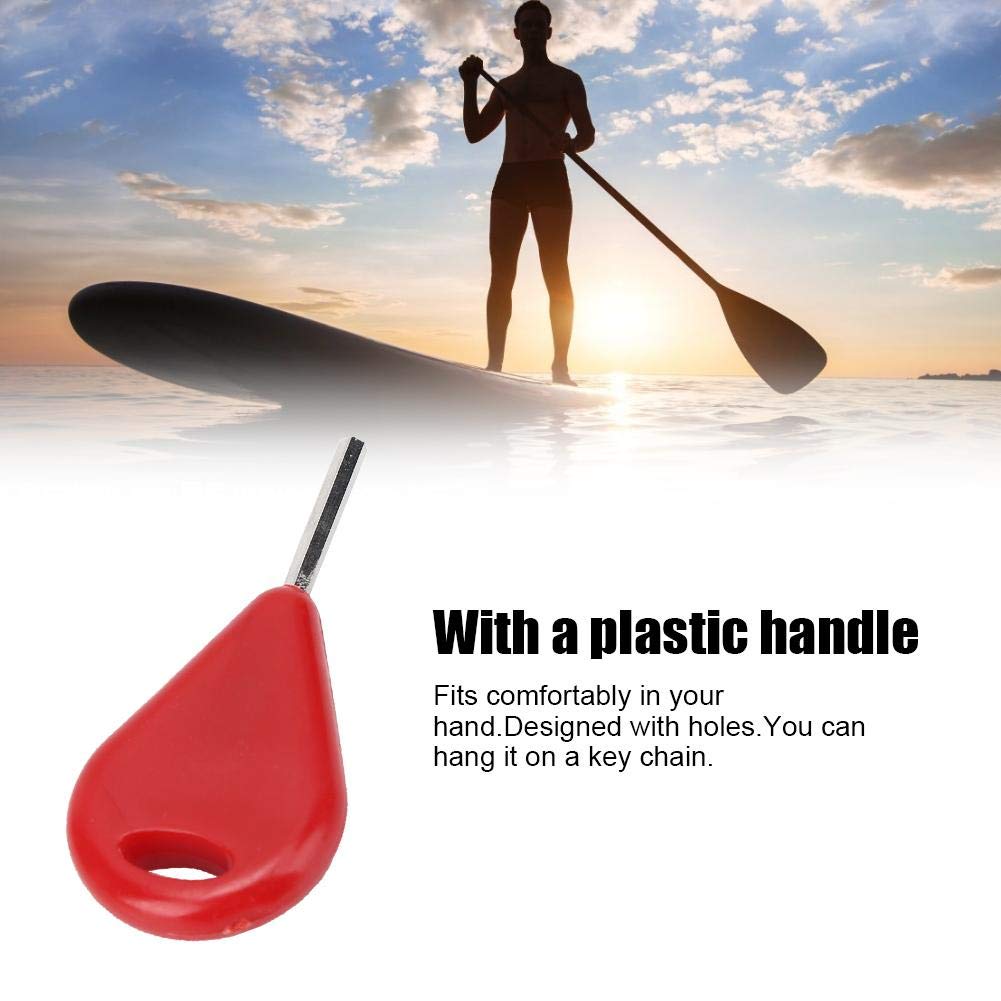 Metal 28g Lightweight Surf Fin Key, Surfboard Accessories, Surfing Equipment, With Handle Surfboard Fin Hex Key, for FCS Fins Outdoor Fun Surfing Surfboard(red)