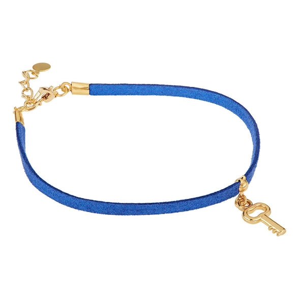 Alwan Faux Leather Medium Size Anklet for Women - EE3723FMKGM