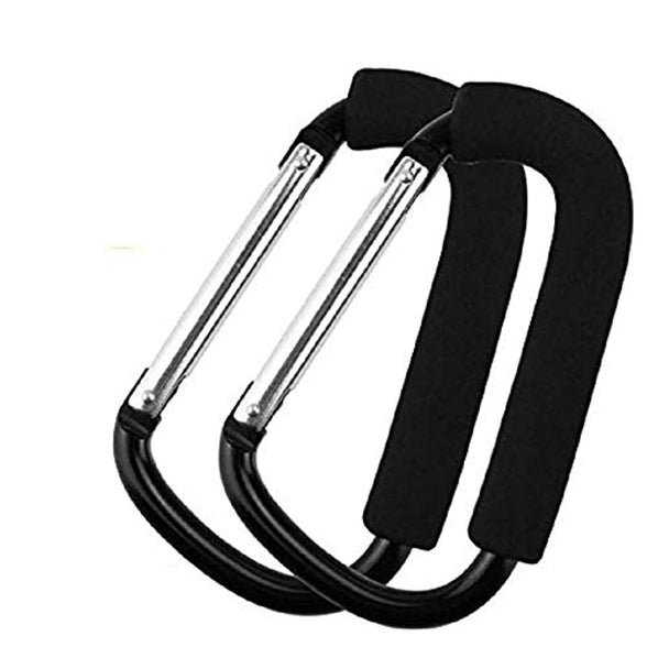 SKEIDO Stroller Hook Organizer Accessories for Hanging Diaper, Shopping Bags, Purses. Fits All Car Seats, Baby Joggers, Prams, shopping carts(2 Pack)