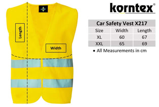 Korntex X217OXL Standard Reflective Vest with 1 Velcro