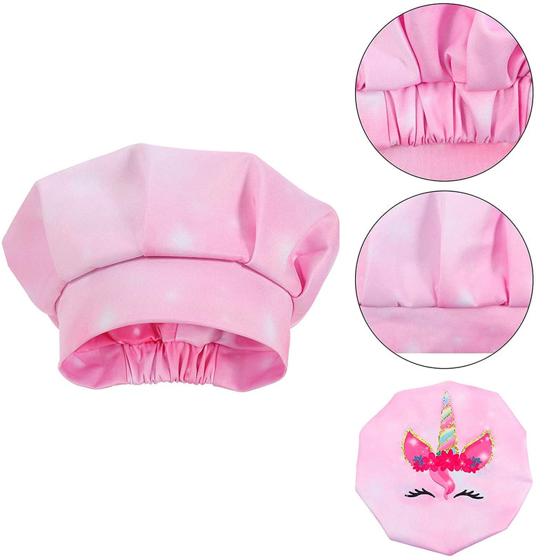 Mumoobear 1 Set Unicorn Apron And Chef Hat AdjUStable Chef Apron And Hats For Kids For Boys Girl's Kitchen Cooking Baking Painting Wear( Pink)