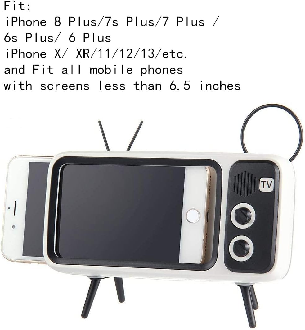 Mobile Phone Screen Stand. with Speaker Function. It can be Connected by Bluetooth or by Wire. Without The Screen Magnifier Function. But More Practical Than a Screen Magnifier. A Smart Gift for