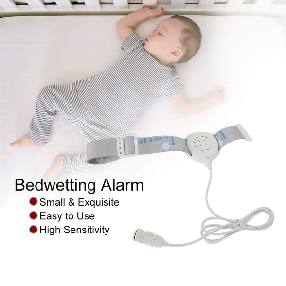 Bedwetting Alarm Monitor,Electric Bedwetting Alarm Large Potty Training Nocturnal Enuresis Alarm Sensor for Kids and Adults Deep Sleepers, Nighttime Urine Sensor Bed Wetting Prevention Aid