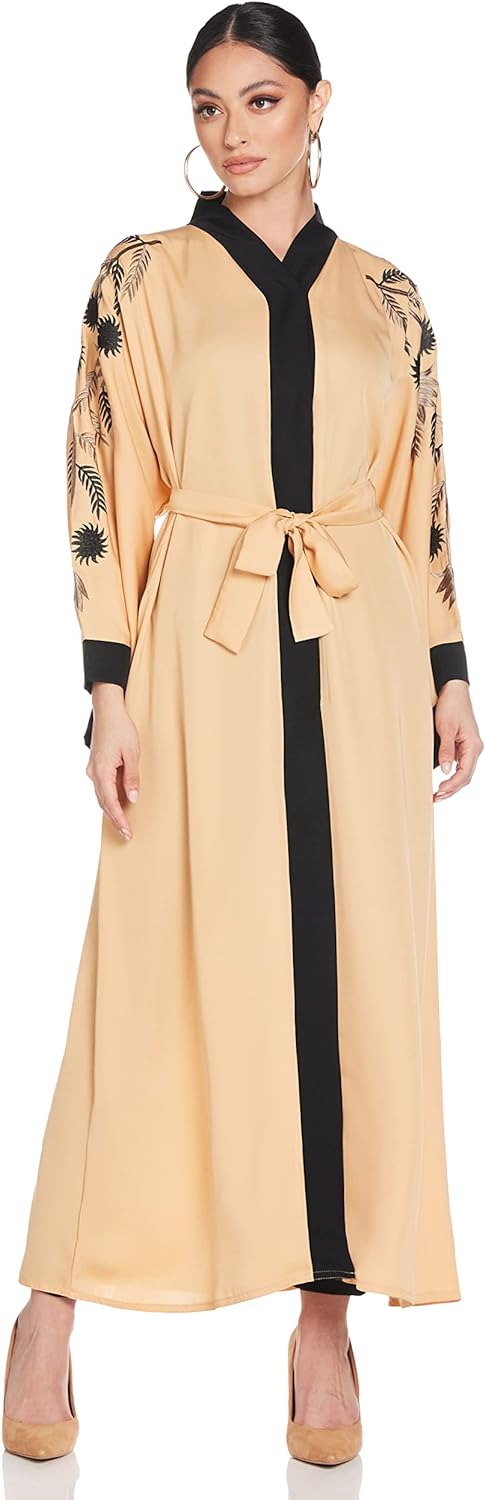 Nukhbaa Women's Abaya, Beige