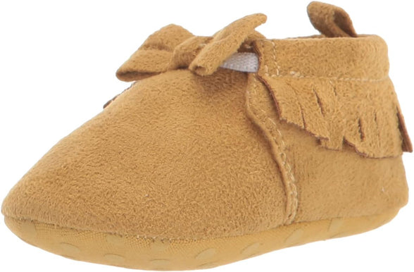 Gerber Baby Moccasins Crib Shoes Newborn Infant Neutral Boys Girls unisex-baby Crib Shoe, for 6 Months baby