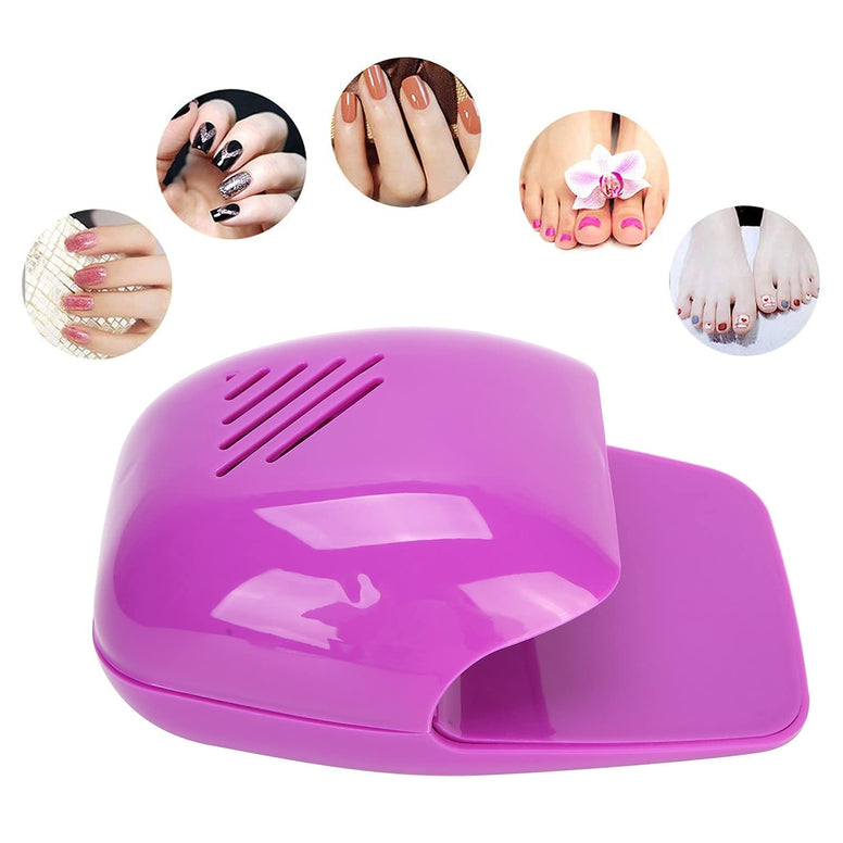 Electric Mini Nail Dryer, Portable Mini Nail Dryer, Beauty Mini Nail Polish Dryer, Suitable for Regular Nail Polish (Purple)