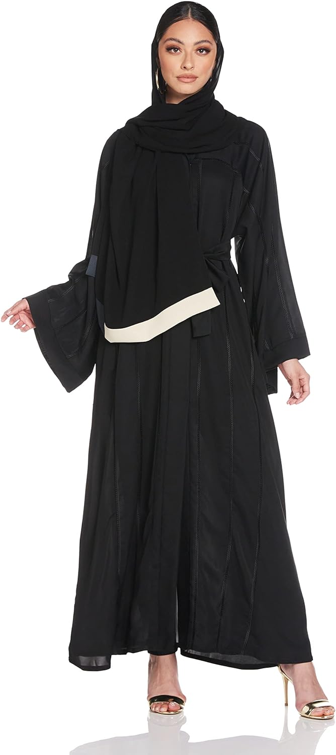 Nukhbaa Women's Abaya, Black