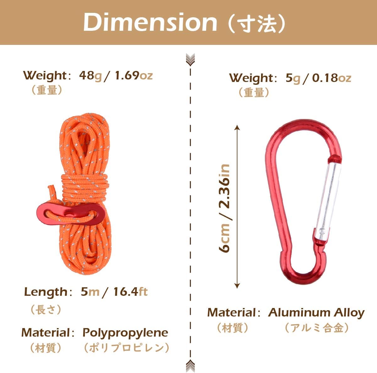 TRIWONDER Reflective Guylines Guy Ropes Paracord with Tarp Clips Carabiners Cord Adjusters Tent Tensioner for Outdoor Camping Hiking Backpacking orange