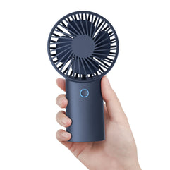 JISULIFE Handheld Fan, 4000mAh Portable Fan, Mini Hand Fan, USB Rechargeable Small Personal Fan [5-20H Working Time] Battery Operated Hand Fan with 3 Speeds for Travel/Commute/Picnic/Office-Blue