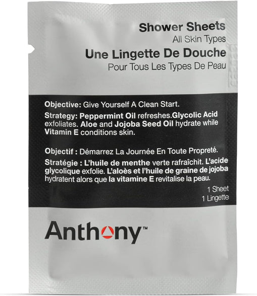 Anthony Body Wipes for Adults Bathing, Post Workout, & A Must Have Camping Personal Care Product – Travel Shower Wipes No Rinse Body Wash – Disposable Wash Cloth Towelettes 12 9”x12.5”