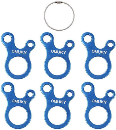 OMUKY Aluminum Flexible Bracket Rope Tensioner Length Adjustment Rope 1 Hole Outdoor Camping Tent Good