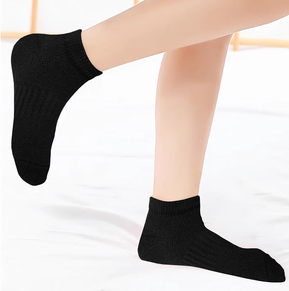 Bemeol Girls Socks 12 Pairs Girls Low Cut Ankle Athletic Socks Kids Cotton Sports Socks