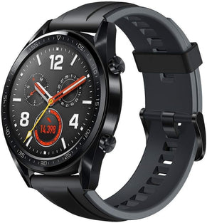 HUAWEI Watch Gt Gps Running Watch With Heart Rate Monitoring And Smart Notification Black Stainless Steel Case/Graphite Black Strap