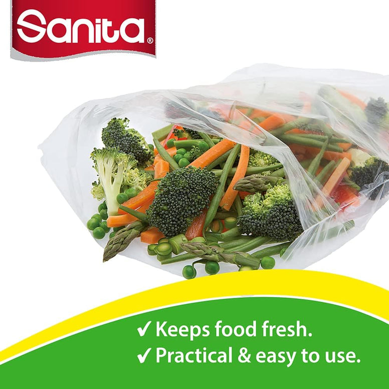 Sanita Club Food Storage Bags Biodegrdable #14 50 Bags, Large