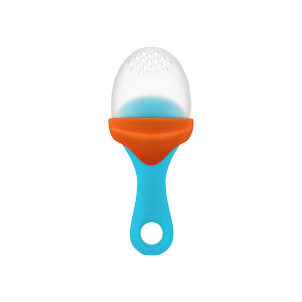 Boon Pulp Silicone Feeder - Orange/Blue