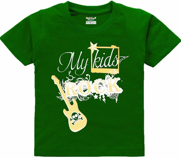 INFINITIX Kids Boys Cotton Tshirts,Combo of 3 T-shirts, (Green,Orange, Blue) (Pack of 3)