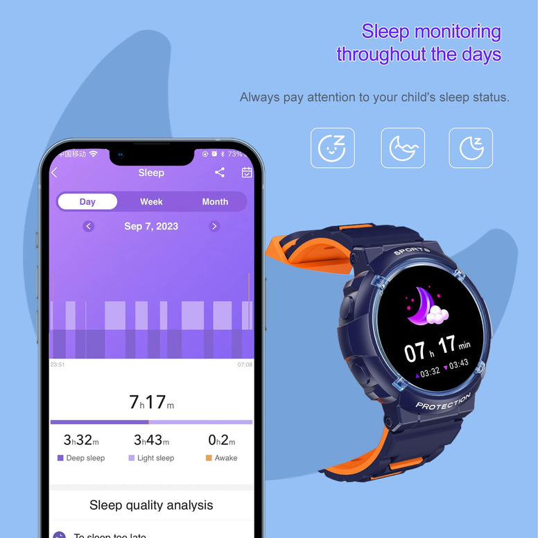 Fitness Tracker Watch for Kids, Blue