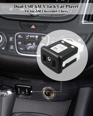 13519224 USB Port Interface AUX Jack Fit for Buick Cadillac Chevrolet GMC 2016 2017 2018, AUX Jack Car Player with Dual USB Port Interface