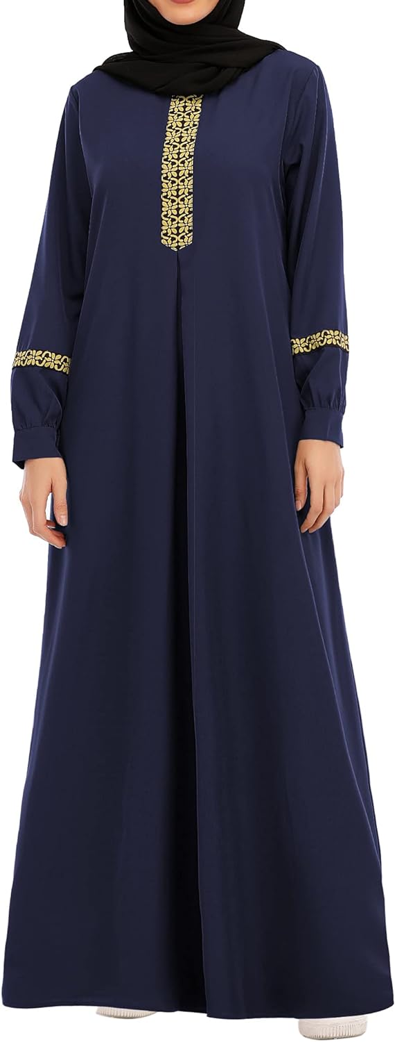 Abetteric womens Muslim Abaya Maxi Dress dresses