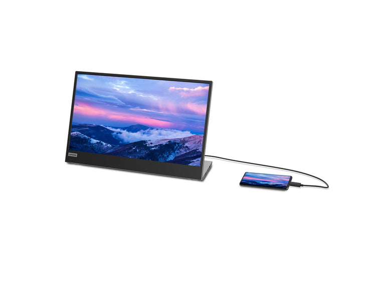 Lenovo L15 15.6 Inch Portable Monitor | FHD, 1080p, 60Hz, IPS, 6ms, USB-C/Type-C connector