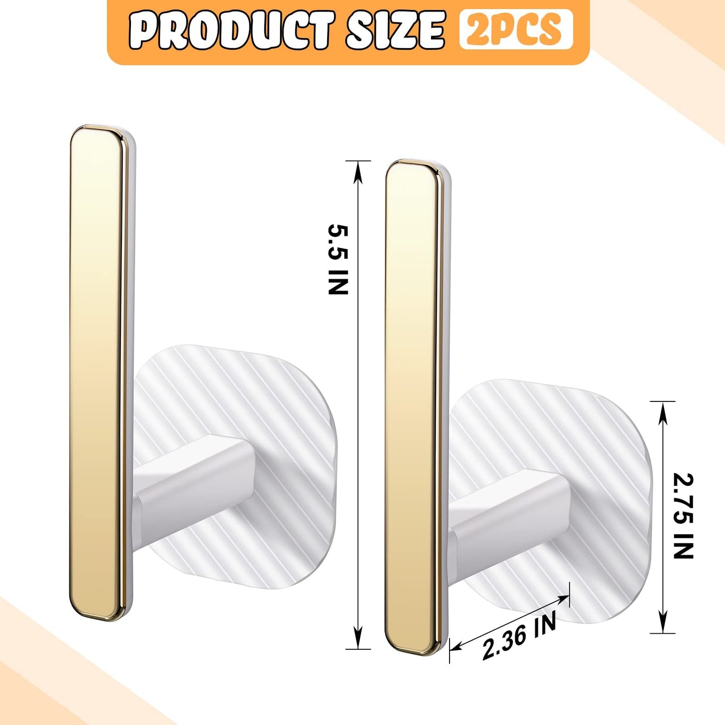 2 Pcs Curtain Holders Gold Curtain Holdbacks Self Adhesive Drapery Curtain Tiebacks L Shaped Curtain Hooks Nordic Style Window Treatment Holdbacks for Home Office Decorative Curtain Decor（White）