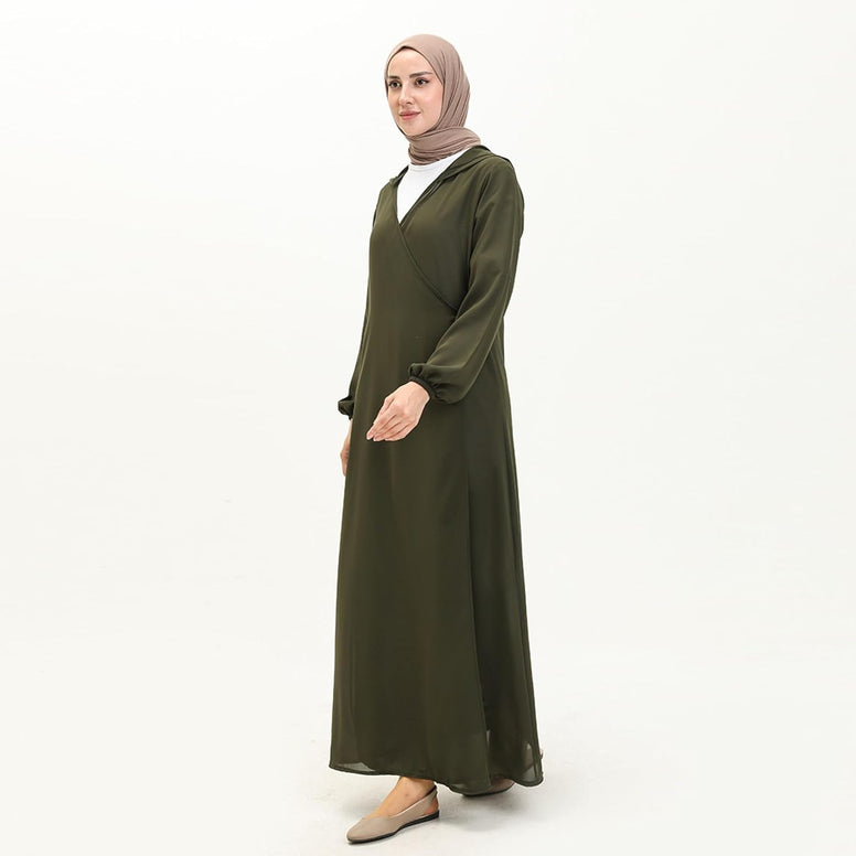 Abaya for Muslim Women Prayer Dress Long Sleeve Clothes Hijab Robe One Piece Garment Maxi size Islamic Kaftan