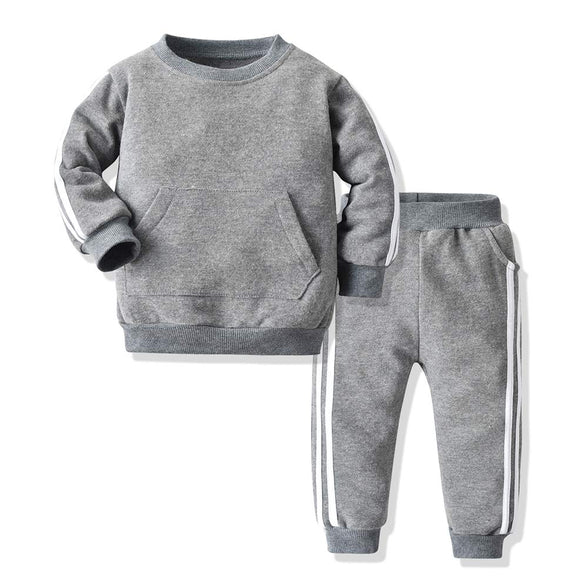 Moyikiss Studio Unisex Tracksuit Baby Boys Girls Clothes Cotton Long Sleeve Zipper Sweatshirt Jacket and Pants 6-12M