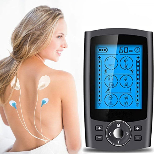 Beauenty Dual Channel TENS EMS Unit 16 Modes Mini Rechargeable Physiotherapy Instrument for Pain Relief Therapy,Deep Tissue Shoulder Pain Relief,Electronic Pulse Massager Muscle Massager