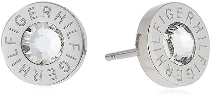 Tommy Hilfiger Stainless Steel Stud Earrings With Etched 