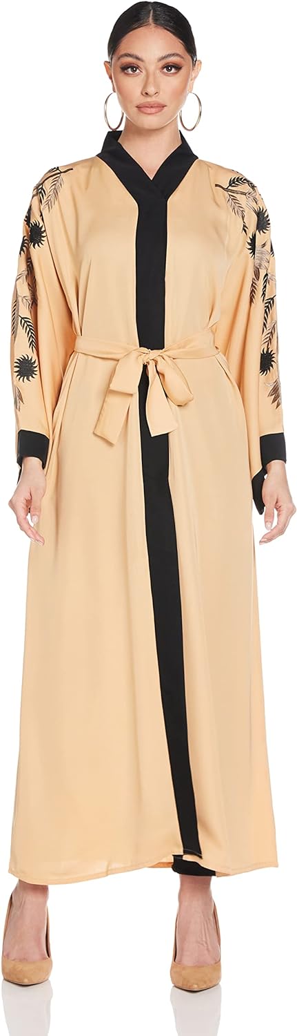 Nukhbaa Women's Abaya, Beige