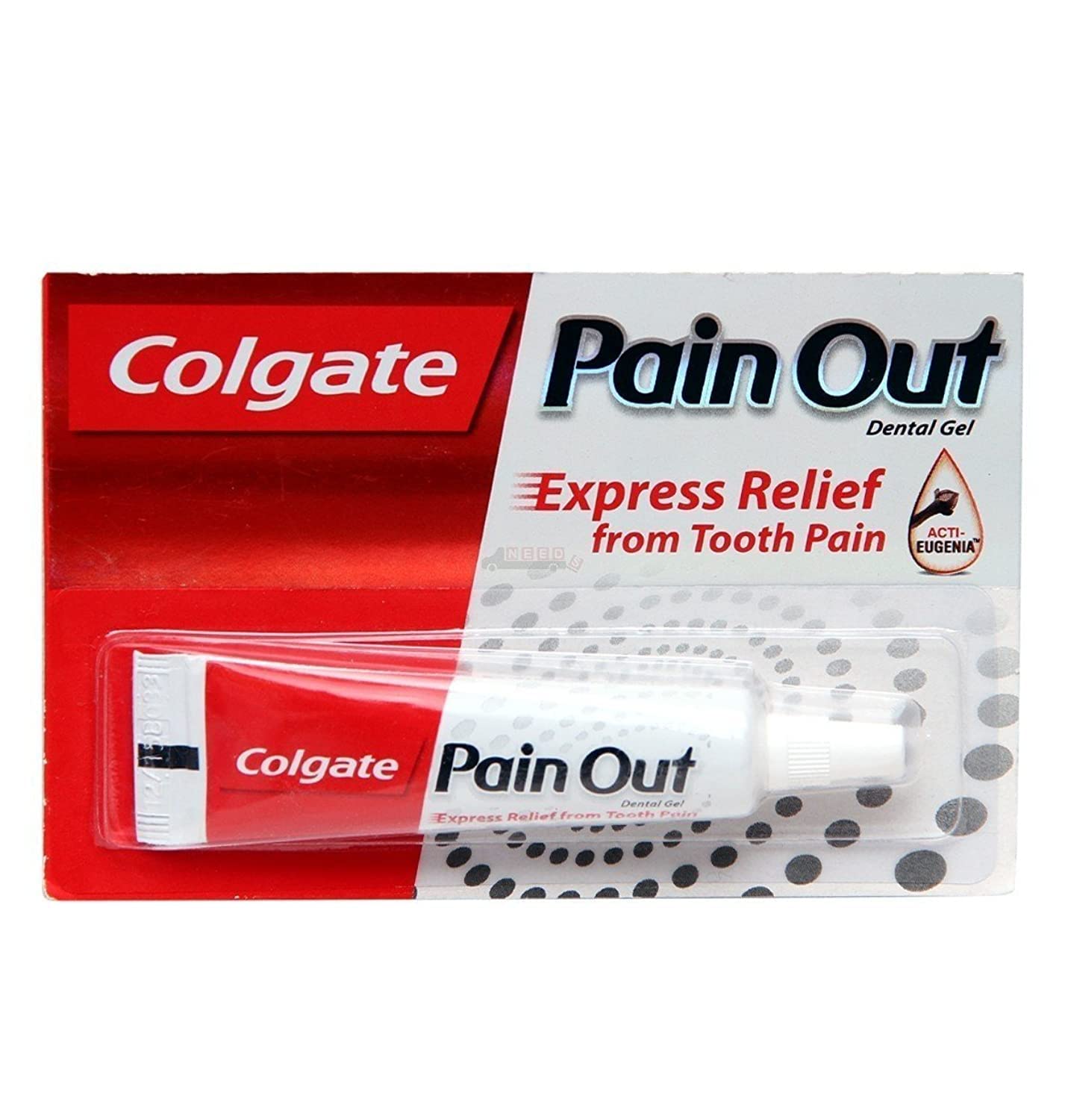 Colgate Pain Out Dental Gel - Express Relief from Tooth Pain - Ayurvedic Medicine with Clove Oil - Just 1 Drop - 10 g