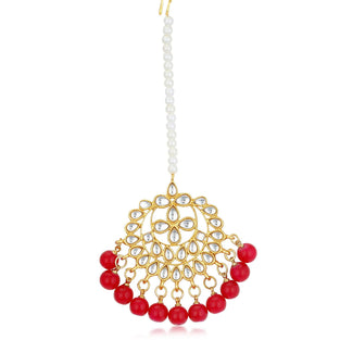 Sukkhi Glorious Kundan Gold Plated Choker Necklace Set for Women (N73542_D1)