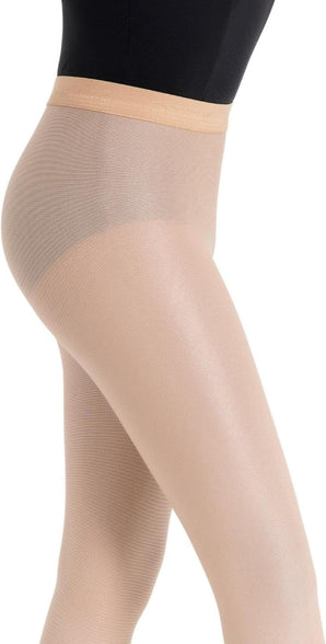 Capezio girls Girls' Ultra Shimmery Footed Tights