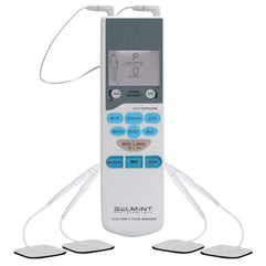 Tens Unit Electronic Pulse Massager - Handheld Stimulator Machine for Muscle Stiffness, Soreness, Chronic Pain & Stress Relief Through Electrodes