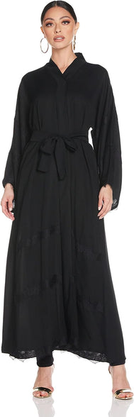 Nukhbaa Women's Abaya, Black