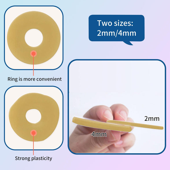 Ostomy Medical Supplies Barrier Ring-Barrier Rings Better Seal for Ostomy Bags-Stoma Rings,Outer Diameter: 2”48mm -4mm Thickness-Box of 10