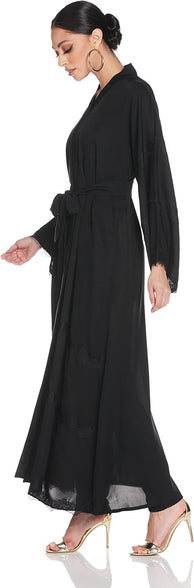 Nukhbaa Women's Abaya, Black