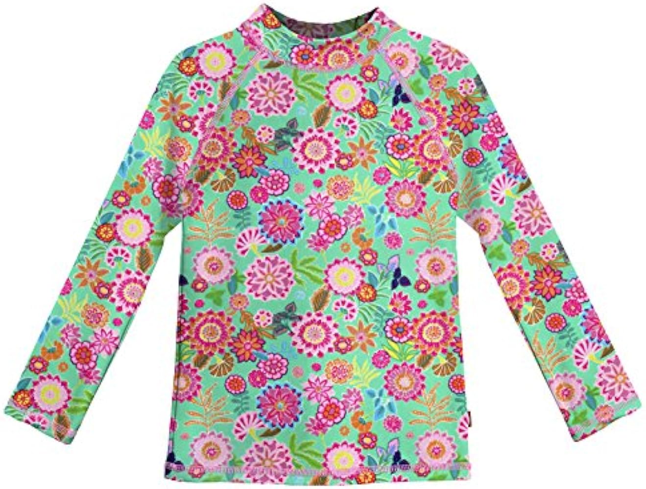 City Threads Girls' SPF50 Rash Guard Sun Swimming Tee Pool & Beach